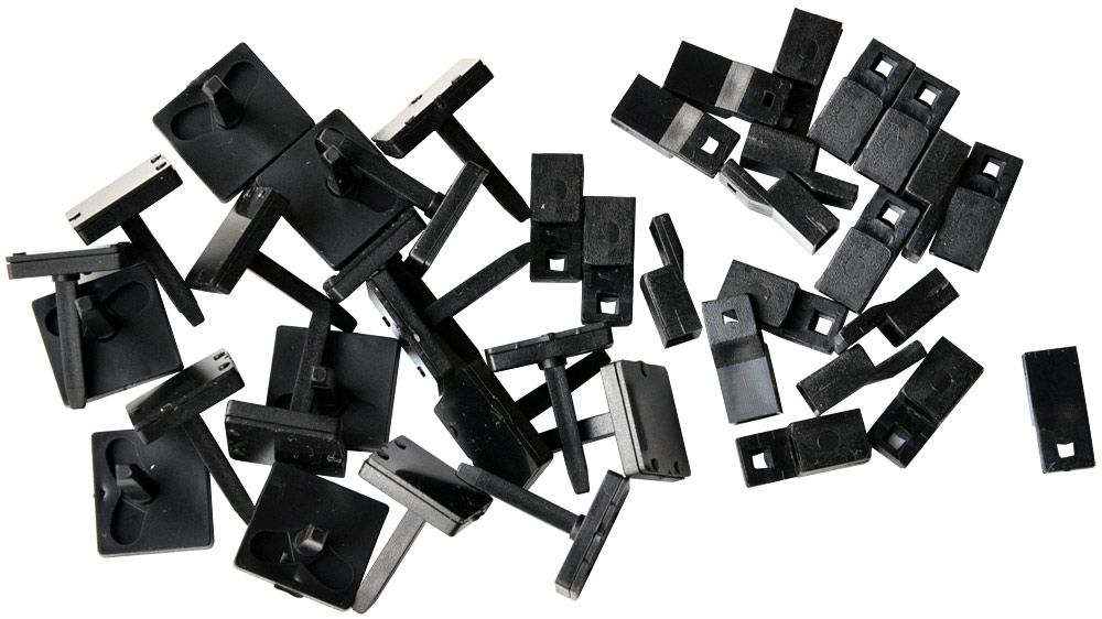 Symoba 207, Großpackung mit 10 Paar Kulissenführung 111 und 10 Paar Schacht 107, Spur H0, 1:87